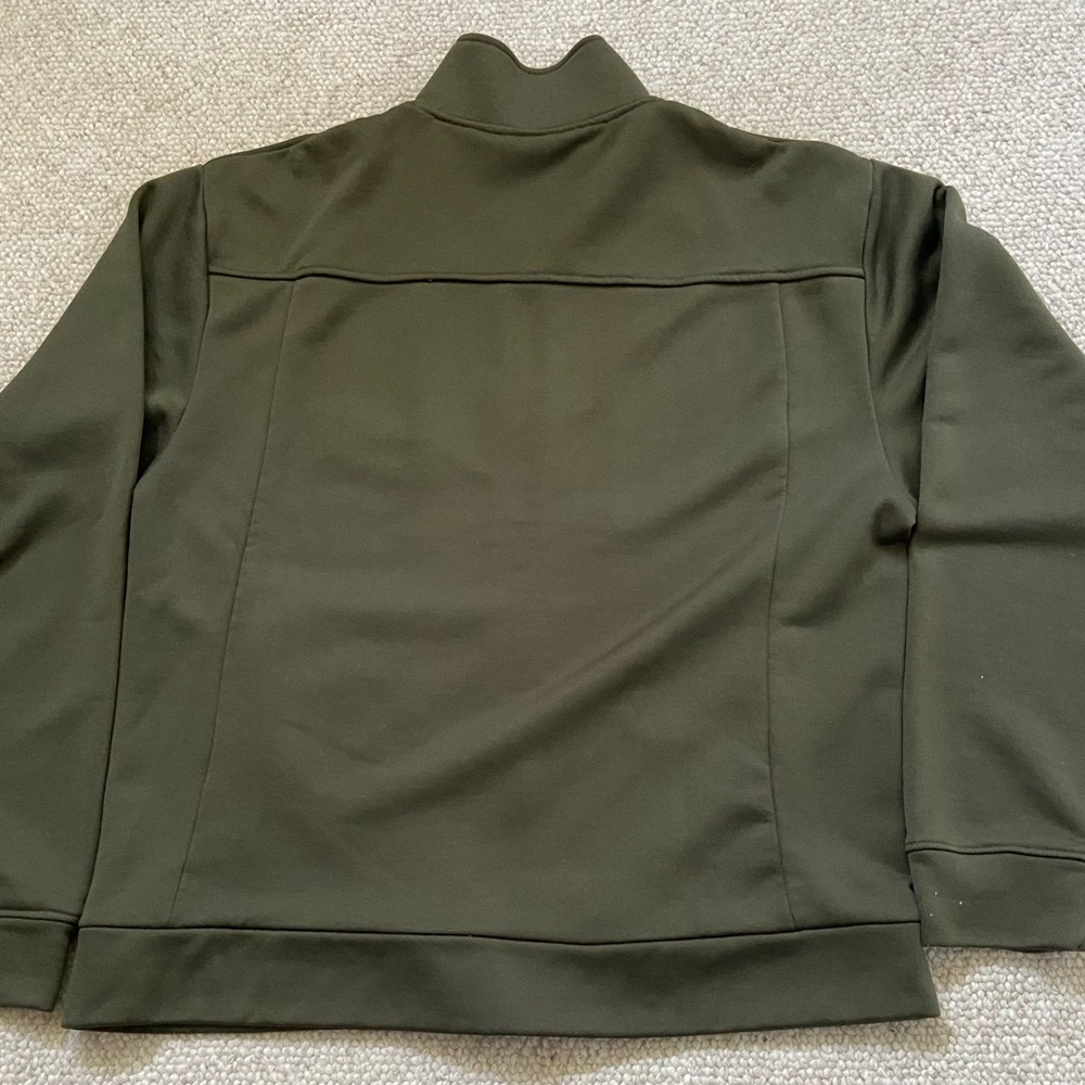 GAP full zip men’s track jacket Sz. XL performance Men's olive green color. - Picture 3 of 10